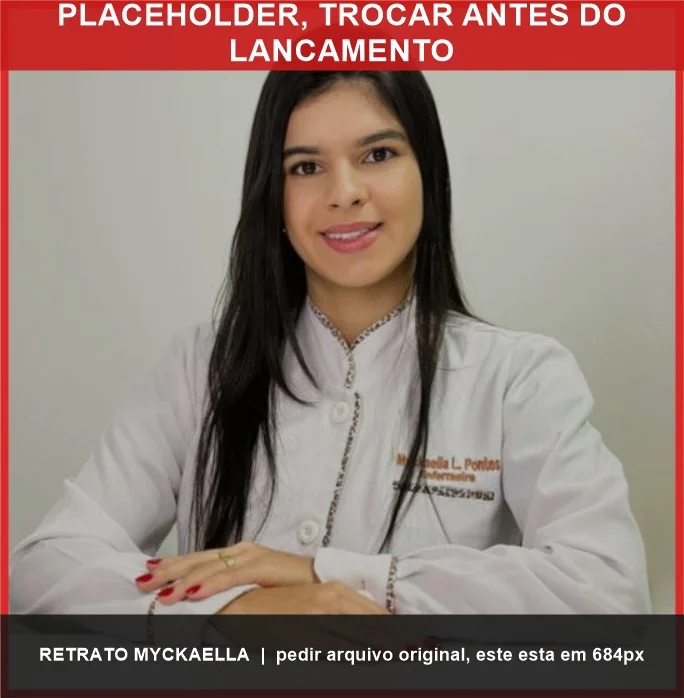 Retrato de Myckaella Lima Pontes, enfermeira responsável técnica